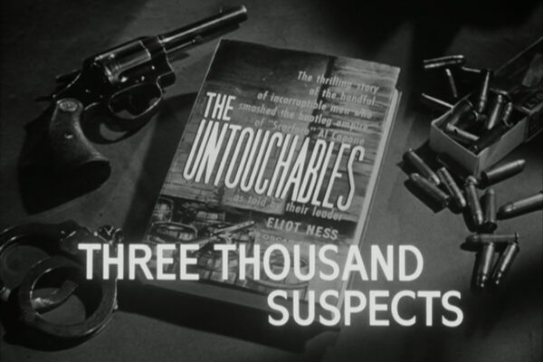 "Three Thousand Suspects" originally aired on March 24th, 1960. Leslie Nielsen guest stars as a convict aiding Eliot Ness in finding the killer of an inmate who was about to sing to the feds.