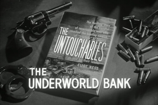"The Underworld Bank" originally aired on April 14th, 1960. A group of criminal underwriters has sprung a series of heists across the country and as Ness moves in to stop them, one of their hired guns turns on the bank in order to score big.