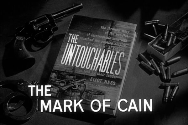 "The Mark of Cain" originally aired on November 17th, 1960. As drug addiction becomes front-page news in Chicago, "Little Charlie" Sabastino is ousted from his role as a dope peddler and targets the Syndicate for retribution.