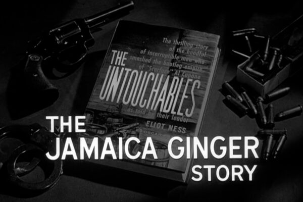 "The Jamaica Ginger Story" originally aired on February 2nd, 1961. The illicit and deadly Jamaica Ginger has flooded Kansas City, and a hired gun who's fallen in love with a local is Eliot Ness' only lead.